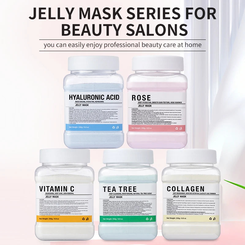 Jelly Mask for Facial Rose Smooth Face Mask Skin Care, Jelly Mask Powder, Hydrated Nourished Hydro ,Gel Peel Off MasK